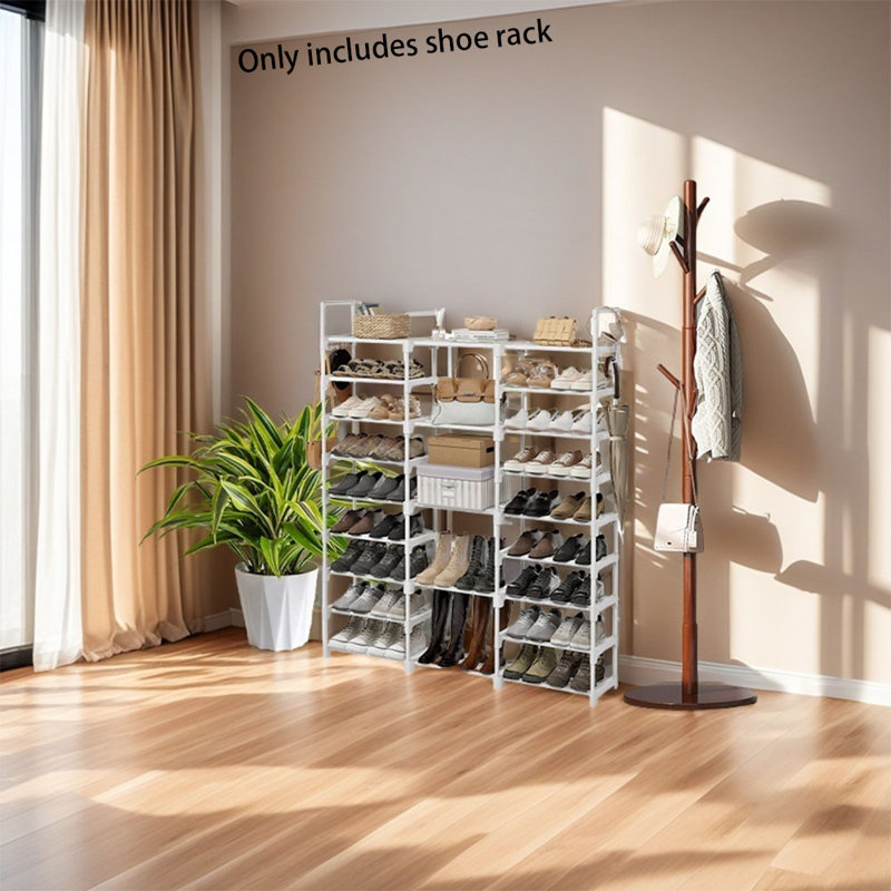 For Home, Entryway, Bedroom & Doorway，Shoe Rack, White