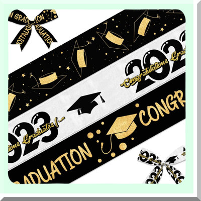 Graduation Ribbons for Ceremony and Party Decoration