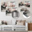 Décoration murale rose en métal Minimalims Fludity I - Minimalisme-1728185968