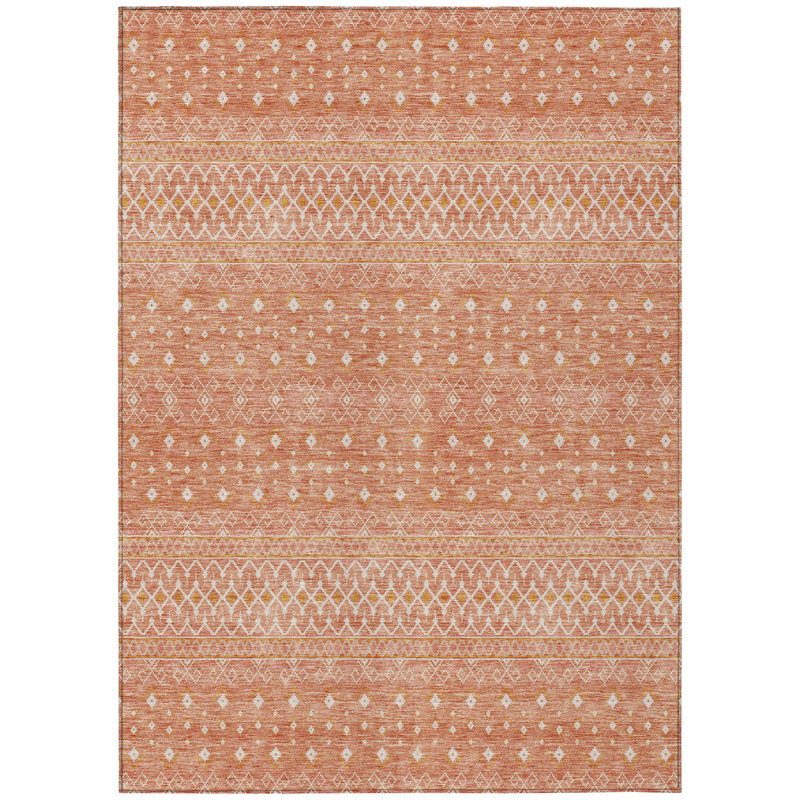 Tapis intérieur lavable Salmon, Rectangulaire 3 pi x 5 pi