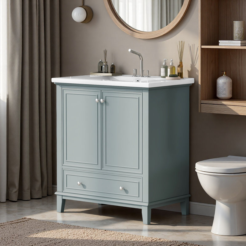 30" Bathroom Vanity With Sink Combo