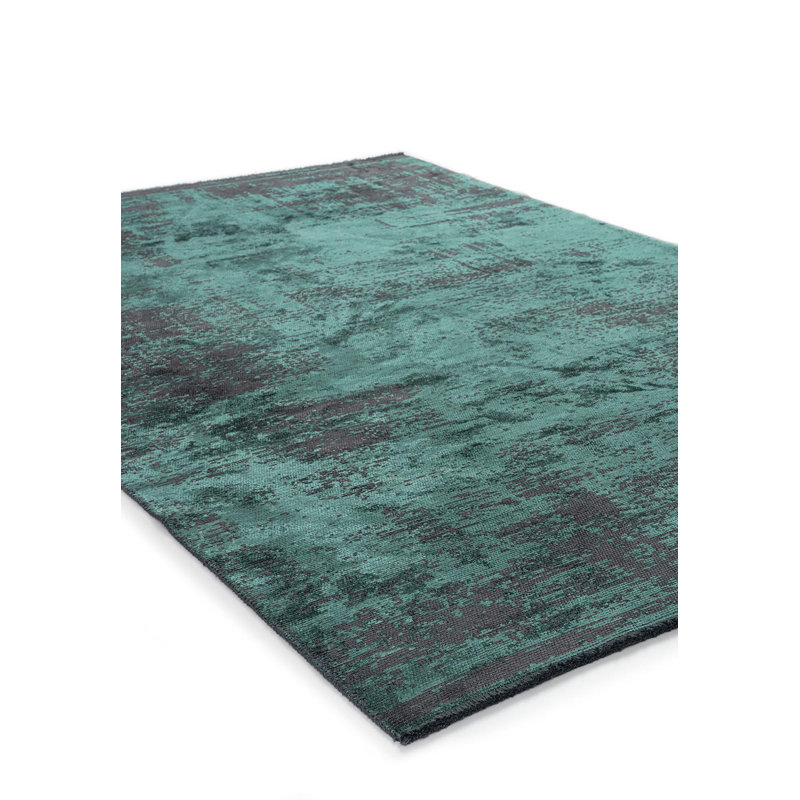 Besim Abstract Hand Loom Indoor / Outdoor Area Rug, Rectangle 5'3" x 7'6"