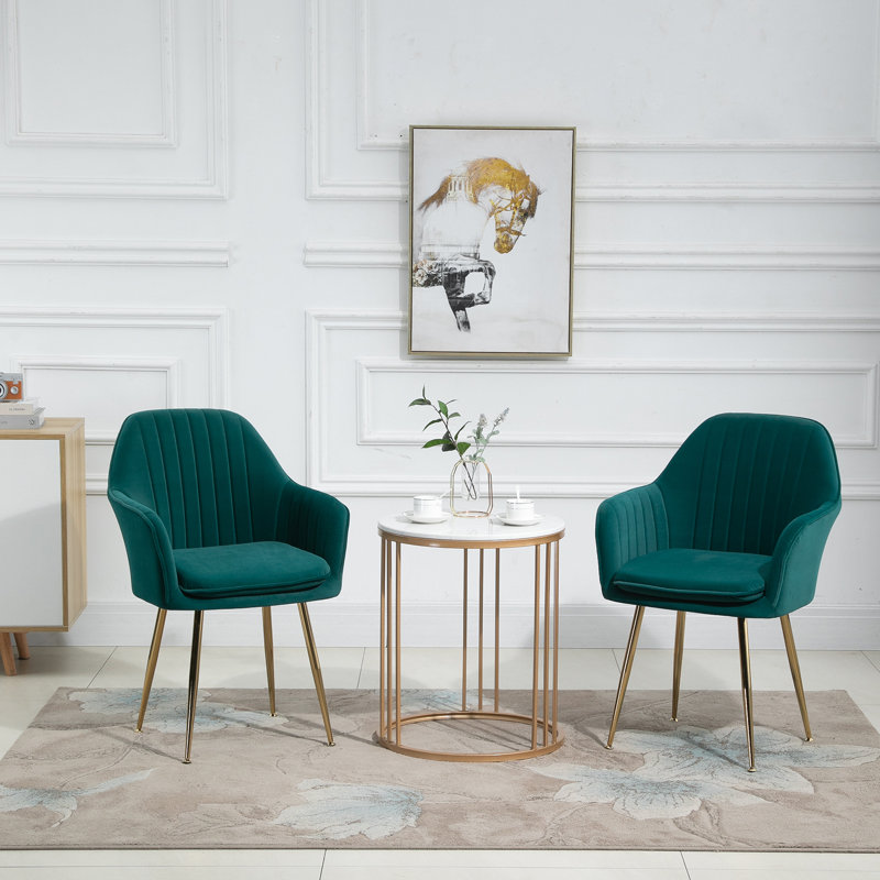 Fauteuil rembourré Deamer, Vert