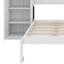Lit escamotable avec deux garde-robe et tablette de rangement, cadre de lit plateforme pliable multifonctionnel pour chambre d'amis, chambre à coucher-1307950400