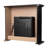36"Electric Fireplace Insert with Remote Control Adjustable Flame Colour Brightness,TV Stand with Freestanding Electric Fireplace-865121553
