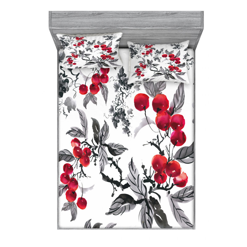 Microfiber Sheet Set, Full Sheet Set with Fitted Sheet