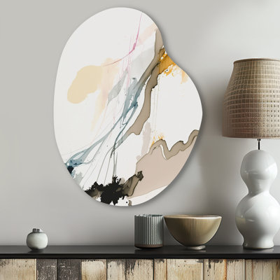Behnke - Art mural abstrait en forme de poire encre liquide liquide