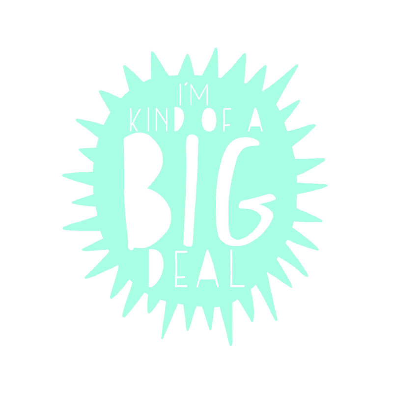 Kind Of A Big Affaire - bleu, H 12 po x l 12 po