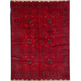 Hand-Knotted High-Quality Red Area Rug