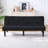 Sofas Couches | 66-Inch Modern Convertible Sofa Bed | For Living Room, Apartment, Bedroom | Black|Corduroy-124630377