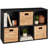 6-Cube Storage Organizer, 13.5in Shelf Opening, Bookcase, Display Shelf, Customizable w/ 3 Removable Back Panels-946160968-946161009