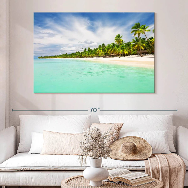 Plage de sable de Pointe Cana, H 34 po x l 51 po