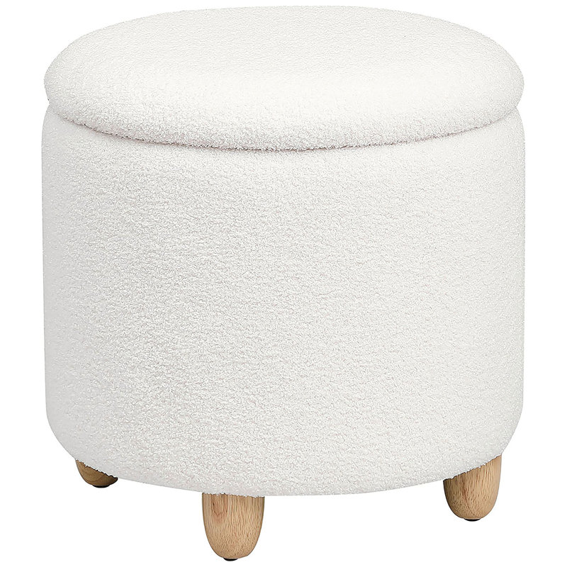 Repose-pieds avec rangement Corvair, Blanc