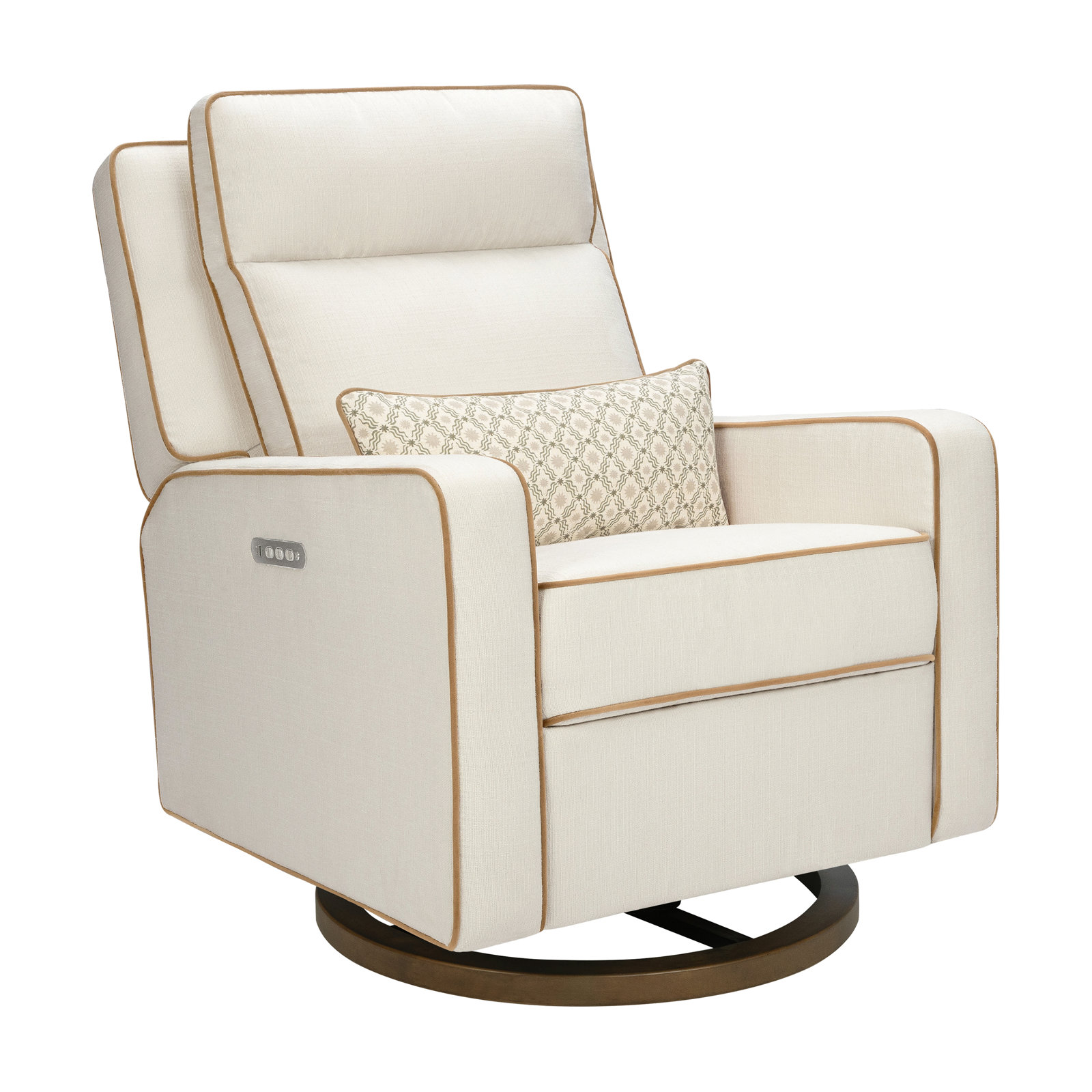 Orrin Pro Power Recliner and Swivel Glider with Power Adjustable Headrest and Lumbar Support by Nate Berkus