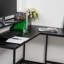 Cadmore L-Shaped Metal Base Computer Desk-416299176