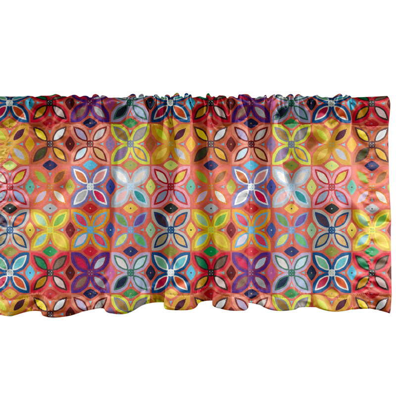 Multicolore cantonnière Ambesonne, L 54 po x L 12 po