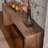 Solid Wood Console Table for Living Room, Entryway, or Hallway – Versatile Retro Sofa Table with Waterproof Surface