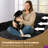  Shugar  75"W Stylish Corduroy Modular Sectional With One Ottoman-601475988