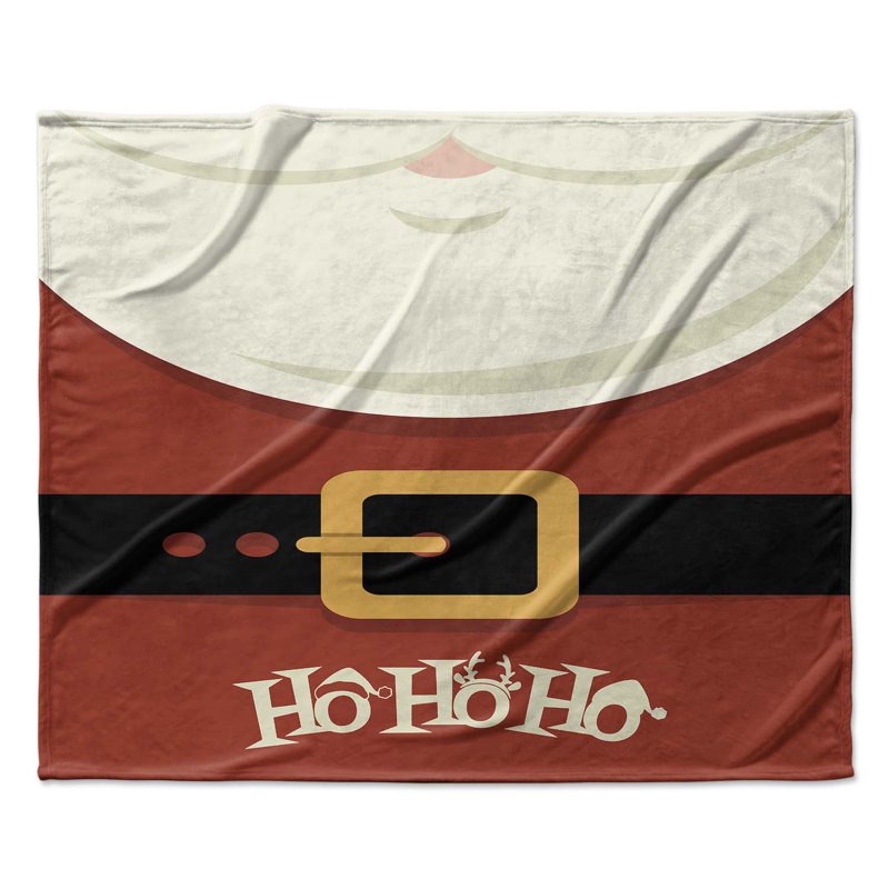 HoHoHo Blanket Plain Weave / Muslin Heated Throw Blanket, 30" W x 40" L