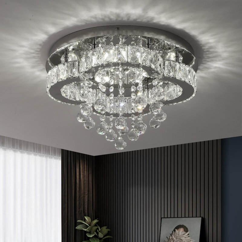 Lustre en cristal 1 lumière à DEL Vanlue