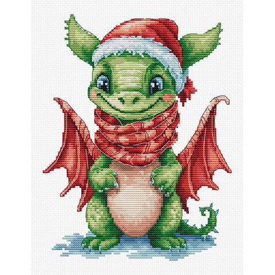 The Happy Dragon Counted Cross-Stitch Kit by Luca-S B1406L
