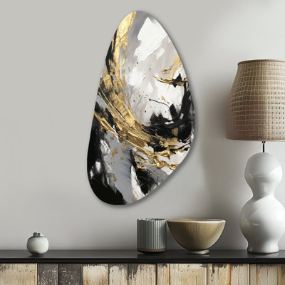 Zeigler - Abstract Fall Shape Assymterical Metal Wall Art