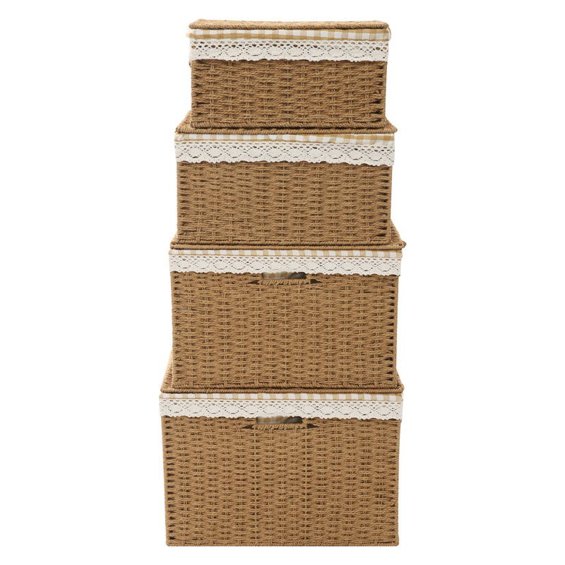 Storage Basket With Lid