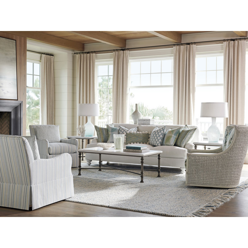 White and Gray Rectangular Marble Top Coffee Table