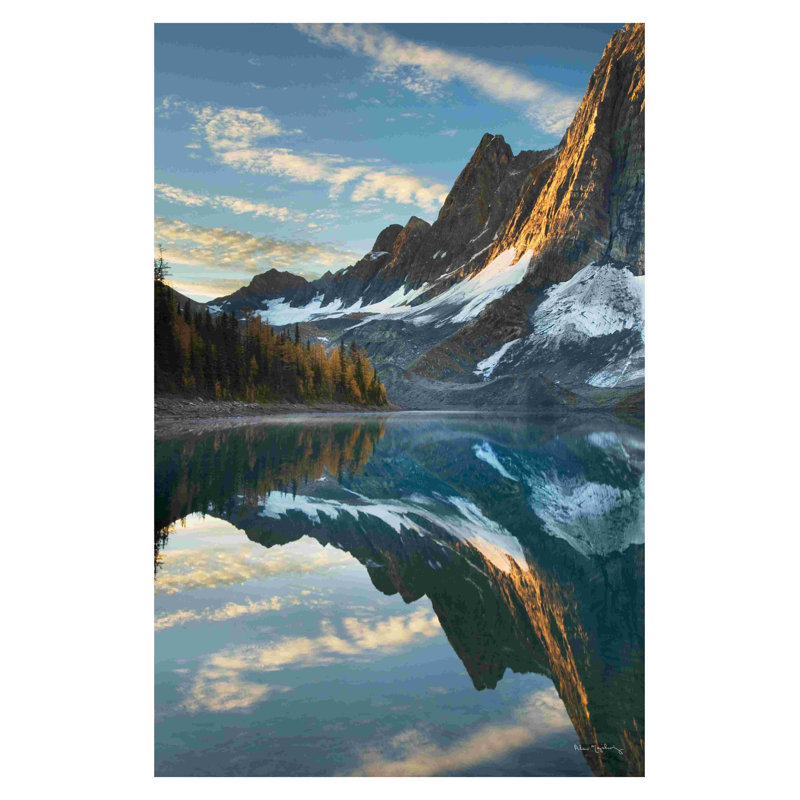 Floe Lake Reflection II bleu / brun, H 36 po x l 24 po