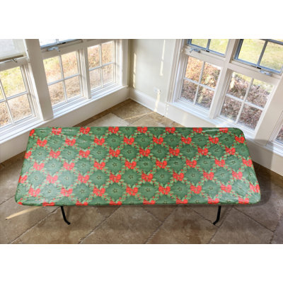 Julani Christmas Flower Vinyl Tablecloth