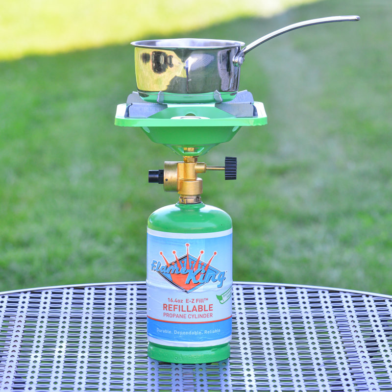 Flame King Green Single Burner Portable Propane Stove