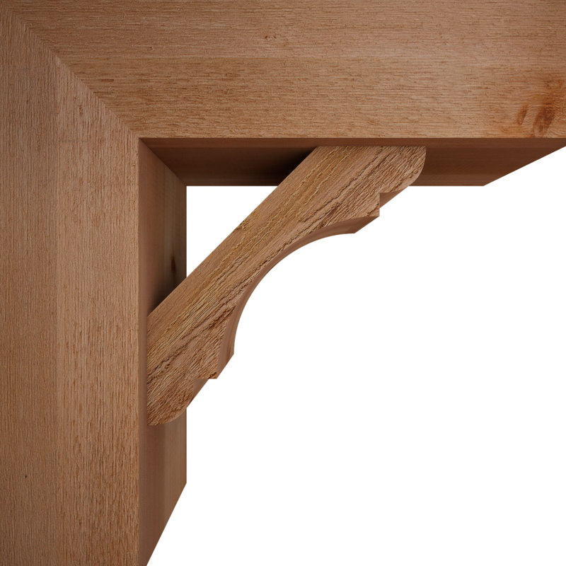 Olympic Block Offset Brace Bracket, 24 x 24, 8"W Western Red Cedar (Rough Sawn)