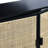 Boho Woven Rattan and Wood Cabinet with 2 Doors, 1 Shelf, and 4 Interior Storage Compartments-96003586