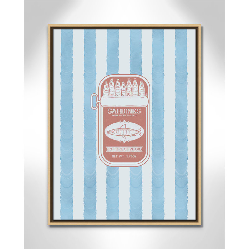 «Salty Sardines Print» par Marcus Prime, Flotteur naturel, L 19,5 po x H 25,5 po