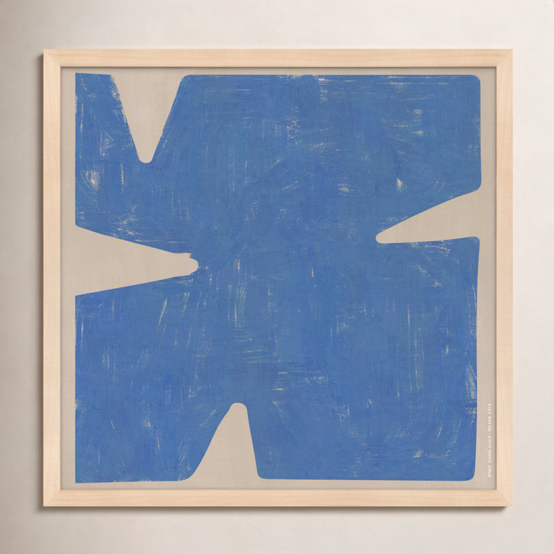 Sculpted Pastel 5 by Romina Gadler - Framed Wall Art, Maple Paper Framed, 44" H x 44" W