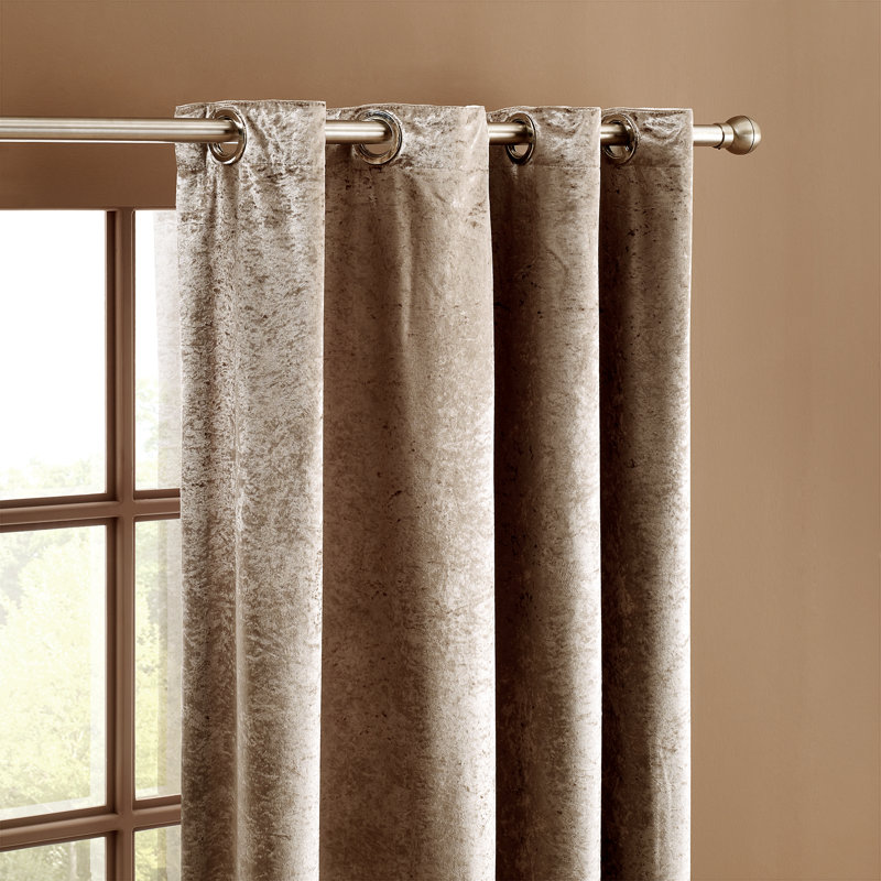 Banks Room Darkening Curtain Pair, Coffee Brown, 168 W x 137 D cm