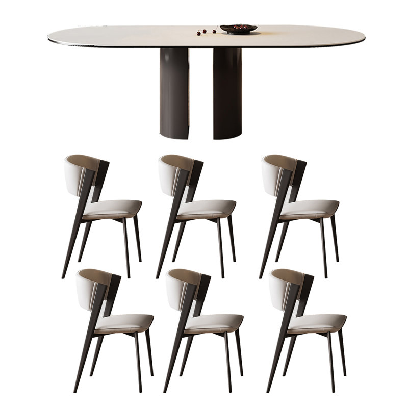 Rock plate modern high quality dining table sets.