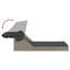  Double méridienne en rotin PE gris, acier thermolaqué double-125076305-125076309