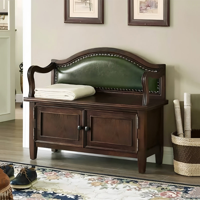 Tabouret avec rangement à chaussures 27,6 po