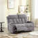 Brost 56.7" Classic And Convenient Manual Recliner Loveseat Sofa with Cupholders & Pocket Storage