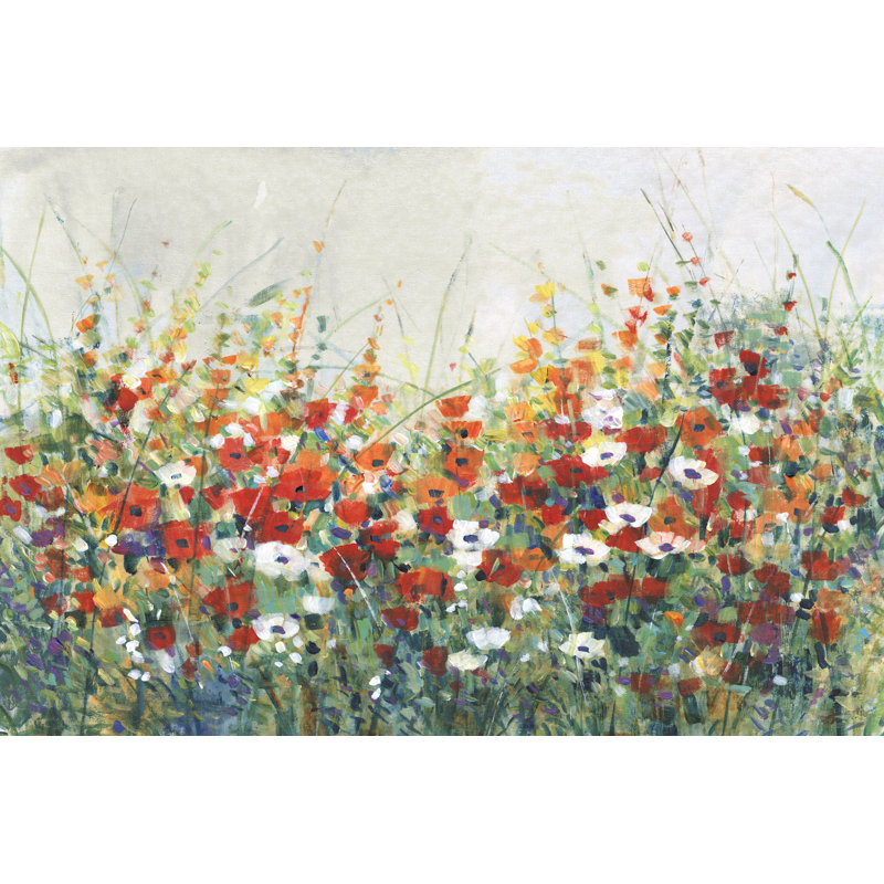 Garden In Bloom II by Timothy O' Toole - Wrapped Canvas Painting, 30cm H x 46cm W