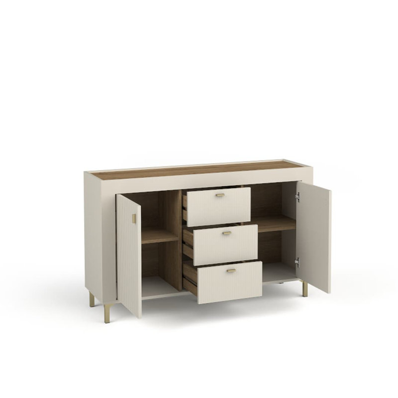 Olgen 137cm Sideboard, Cashmere/Oak
