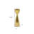 6" Gold Stainless Steel Tabletop Taper Candlestick