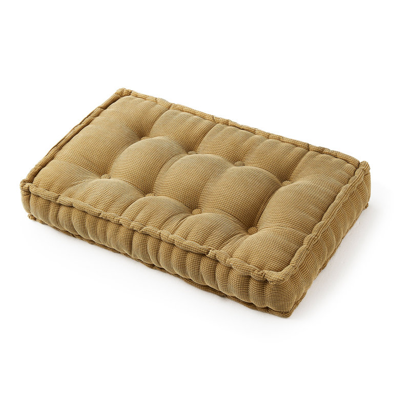 Natural Tan Ultra Thick Tufted Floor Pillow