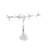 Bullard Aluminum Metal Airplane Decorative Silver Sculpture