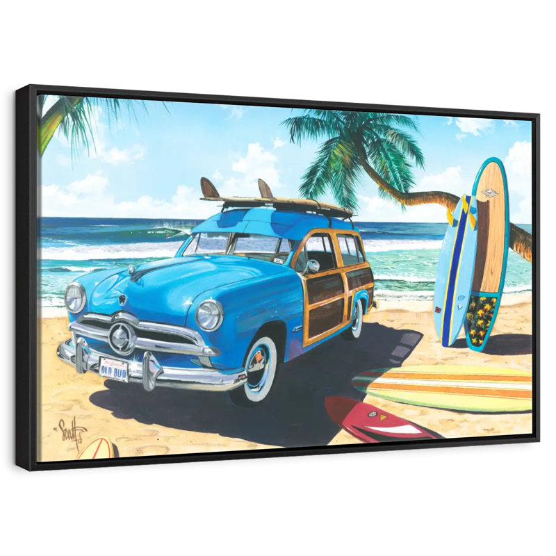 Amis tropicaux tropicaux, Cadre flottant noir, 31 po x 21 po