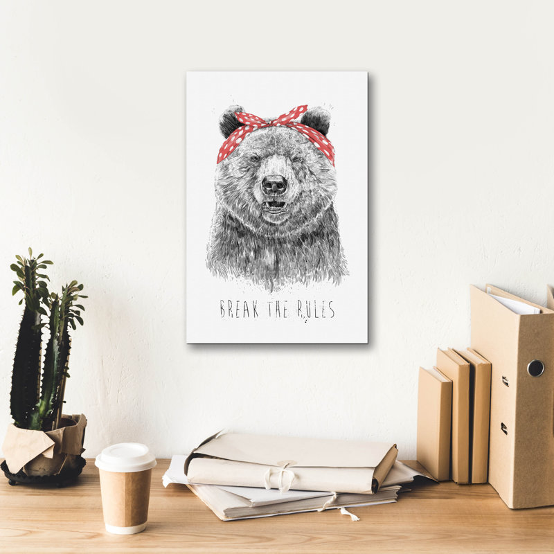 Trinx ' Break The Rules' by Balazs Solti, Canvas Wall Art, 18"x26", 18" H x 12" W x 0.75" D