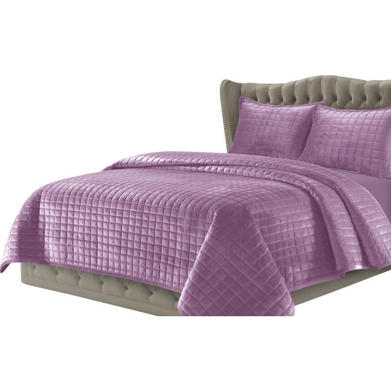 Glam Quilt, Lilac, King Quilt + 2 King Shams