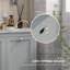 Armoire de trieur de linge Tilt-Out, organisateur de rangement de salle de bain avec panier inclinable à deux compartiments, gris