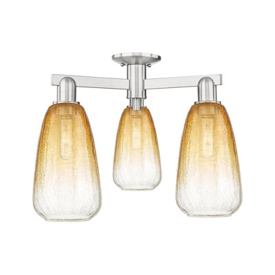 Plafonnier semi-encastré 3 lumières Jacquette